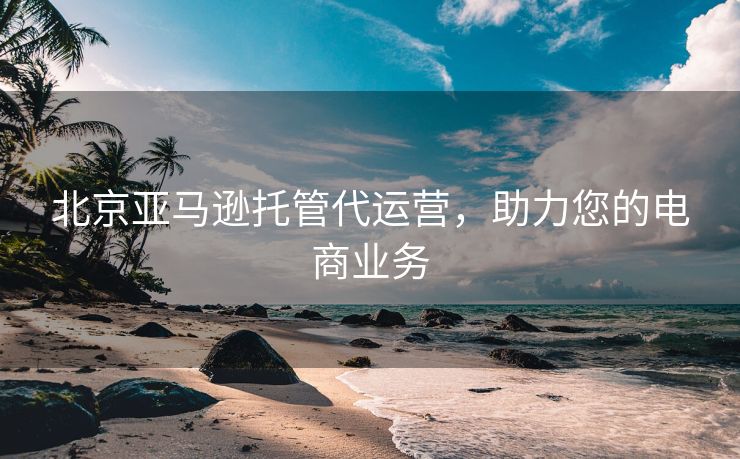 北京亚马逊托管代运营，助力您的电商业务