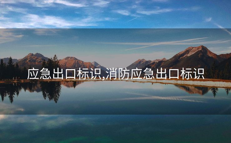 应急出口标识,消防应急出口标识