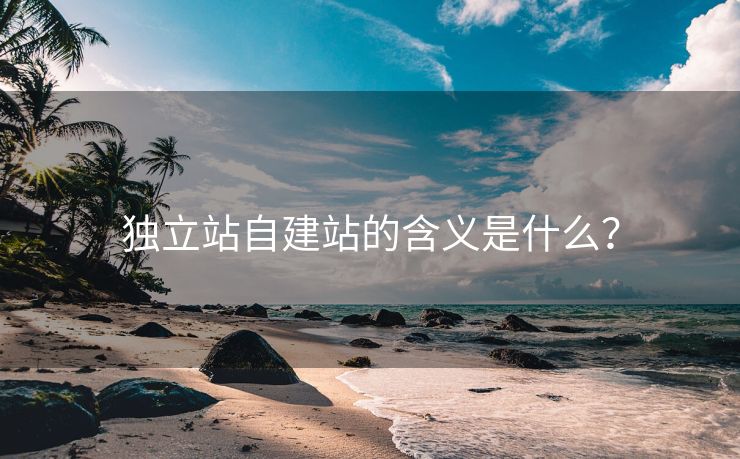 独立站自建站的含义是什么？