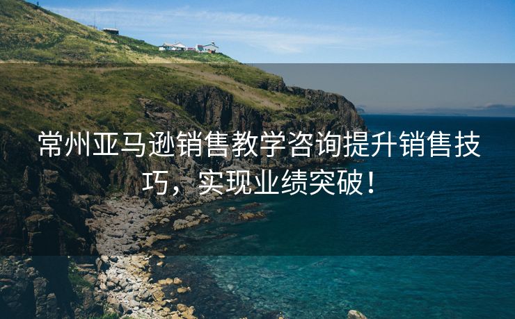 常州亚马逊销售教学咨询提升销售技巧，实现业绩突破！