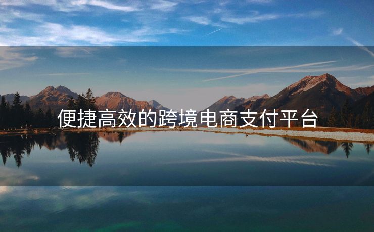 便捷高效的跨境电商支付平台